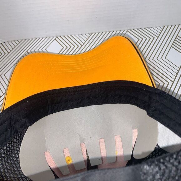 Continental Tire Mens OS Trucker Mesh Adjustable Cap IMSA Race‎ Hat Yellow NWOT - Picture 6 of 7